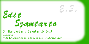 edit szamtarto business card